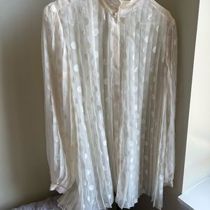 Zimmermann white blouse, a very tiny spot with a bit discolor